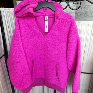 Pink Victoria’s Secret Sherpa Hoodie